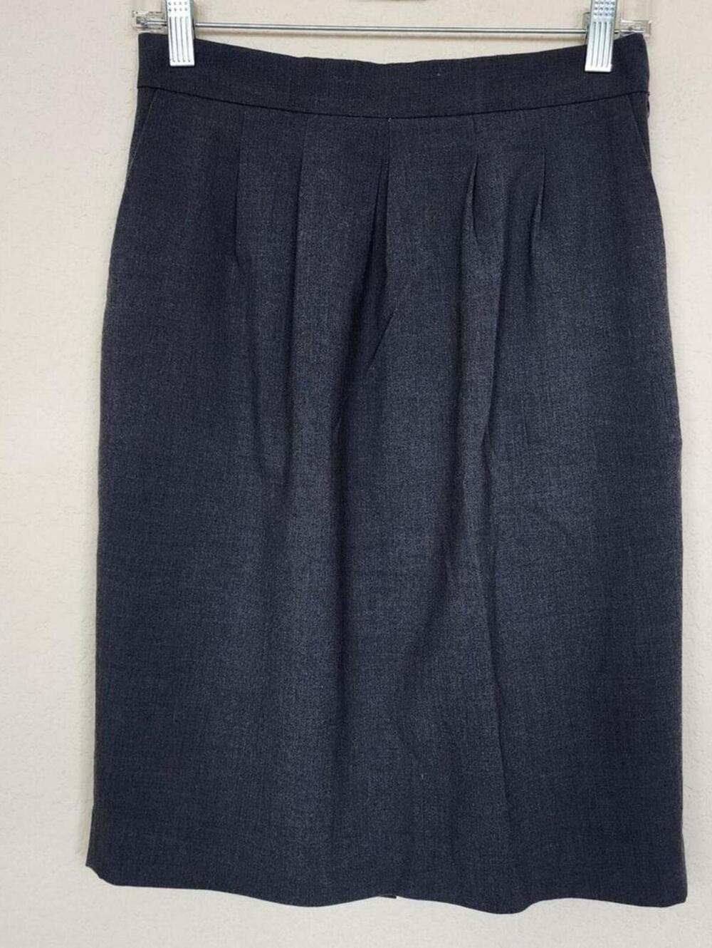 Ann Taylor Size 4 Dark Grey Gray Skirt